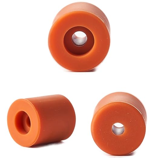 Lwuey 8PCS 3D Printer Heat Bed Leveling Parts, Silicone Beds Level Mounts ThreeD Printers Heatbed Parts Spring Replacement Part Buffer Stable Hotbed Compatible with CR-10 Ender 3 Bottom