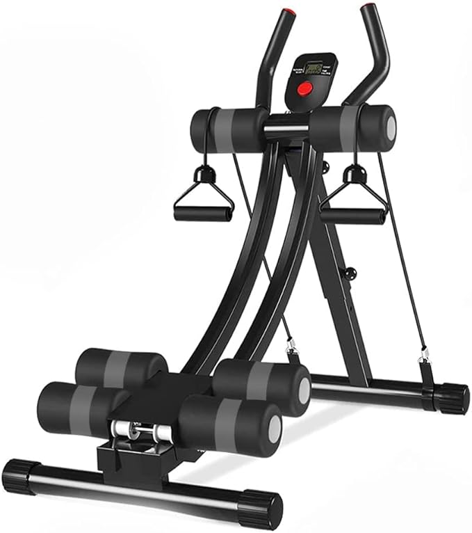 WINBOX AB Workout Equipment, Height Adjustable Ab Machine for Abdominal Exercise and Strength Training, Home Gym Machine with Resistance Bands