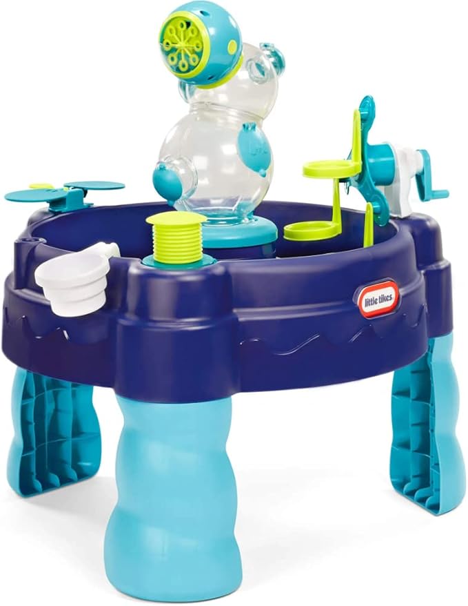 Little Tikes - 3-in-1 Water Table with Play Accessories, Bubbles & Foam
