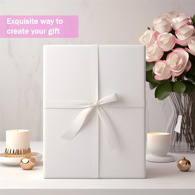 24 Packs Extra Large Gift Box Bulk with All-Occasions Stickers, 17x13x4 Inch Premium White Gift Boxes with Lids for Presents, T-shirt, Robe, Sweater Cardboard Boxes for Christmas, Birthday - Cajas Para Regalos