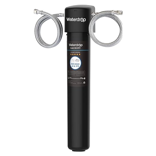 Waterdrop 17UA 3 Years Under Sink Water Filter System-Reduces Lead, Chlorine, Bad Taste & Odor-Under Counter Water Filter Direct Connect to Kitchen Faucet-NSF/ANSI 42 Certified-24000 Gallons-USA Tech