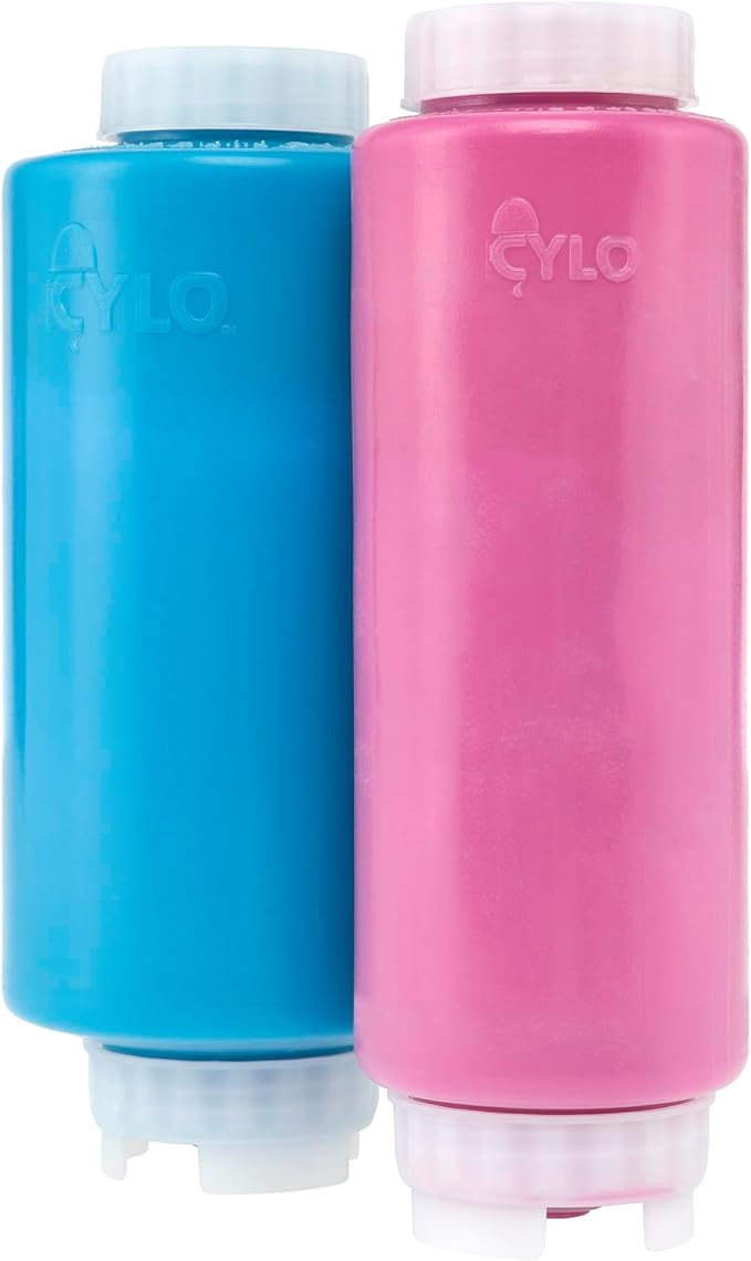 Creative Mark Cylo FIFO Squeeze Bottle -Empty - 12 Pack - 32 oz. Inverted Squeeze Bottle with Air-Tight Non-Drip Silicone Valve; Acrylic Paint, Sauce & Condiment Bottles for Painters and Food Industry