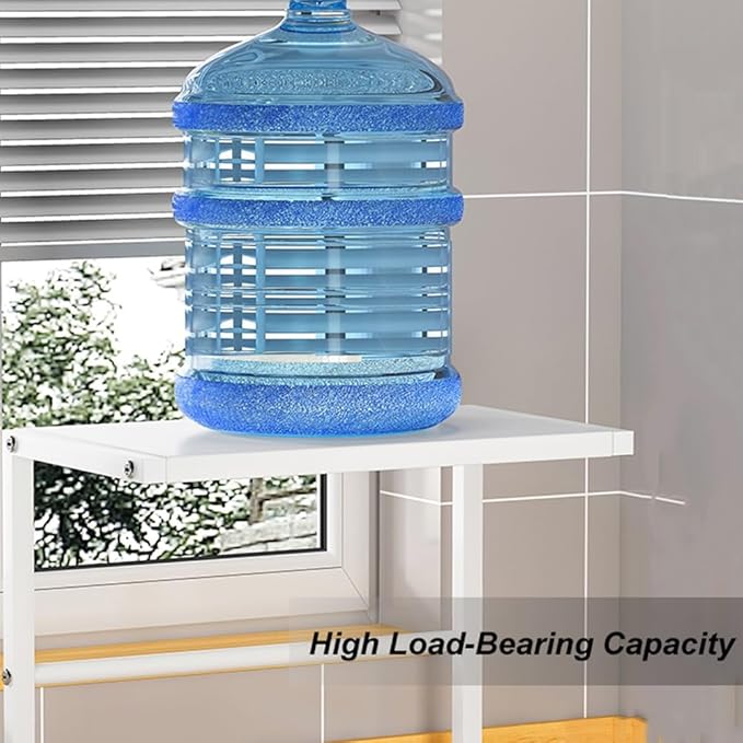 Microwave Oven Rack 2-Tier Kitchen Counter Shelf Metal Storage Organizer Stand for Space Saving Tableware, Kitchen Organizer