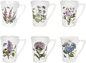 Botanical Garden Mandarin Mug, Set of 6