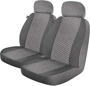 DICKIES 3003418LD, Morrisey Gray 2-Piece Seat Cover Set, Black Grey