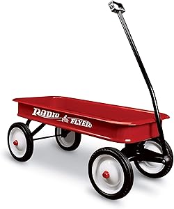 Radio Flyer Classic Red Wagon, All-Steel Seamless Body Wagon for Kids, Cargo, & Garden