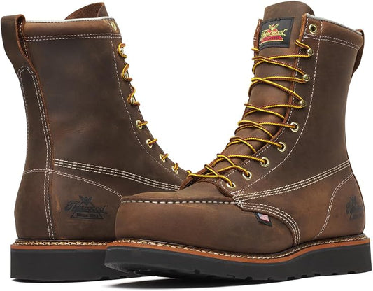 Thorogood unisex-adult American Heritage Wedge Safety Toe American Heritage – 8″ Trail Crazyhorse Safety Toe – Moc Toe Maxwear Wedge™