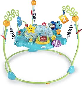 Baby Einstein Ocean Explorers Curiosity Cove 2-in-1 Educational Activity Jumper and Floor-Toy, Ages 6-12 Months