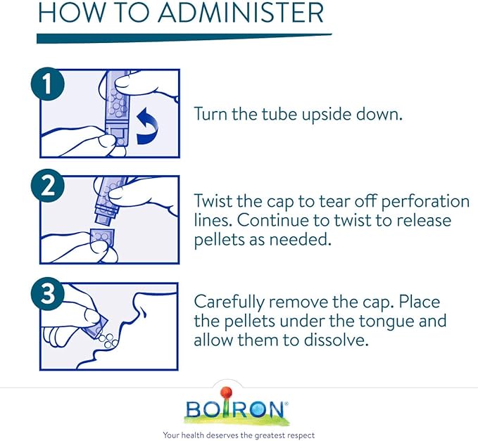 Boiron Kalium carbonicum 200ch,Homeopathic medicine. Each tube contains 4 g (approximately 80 pellets)