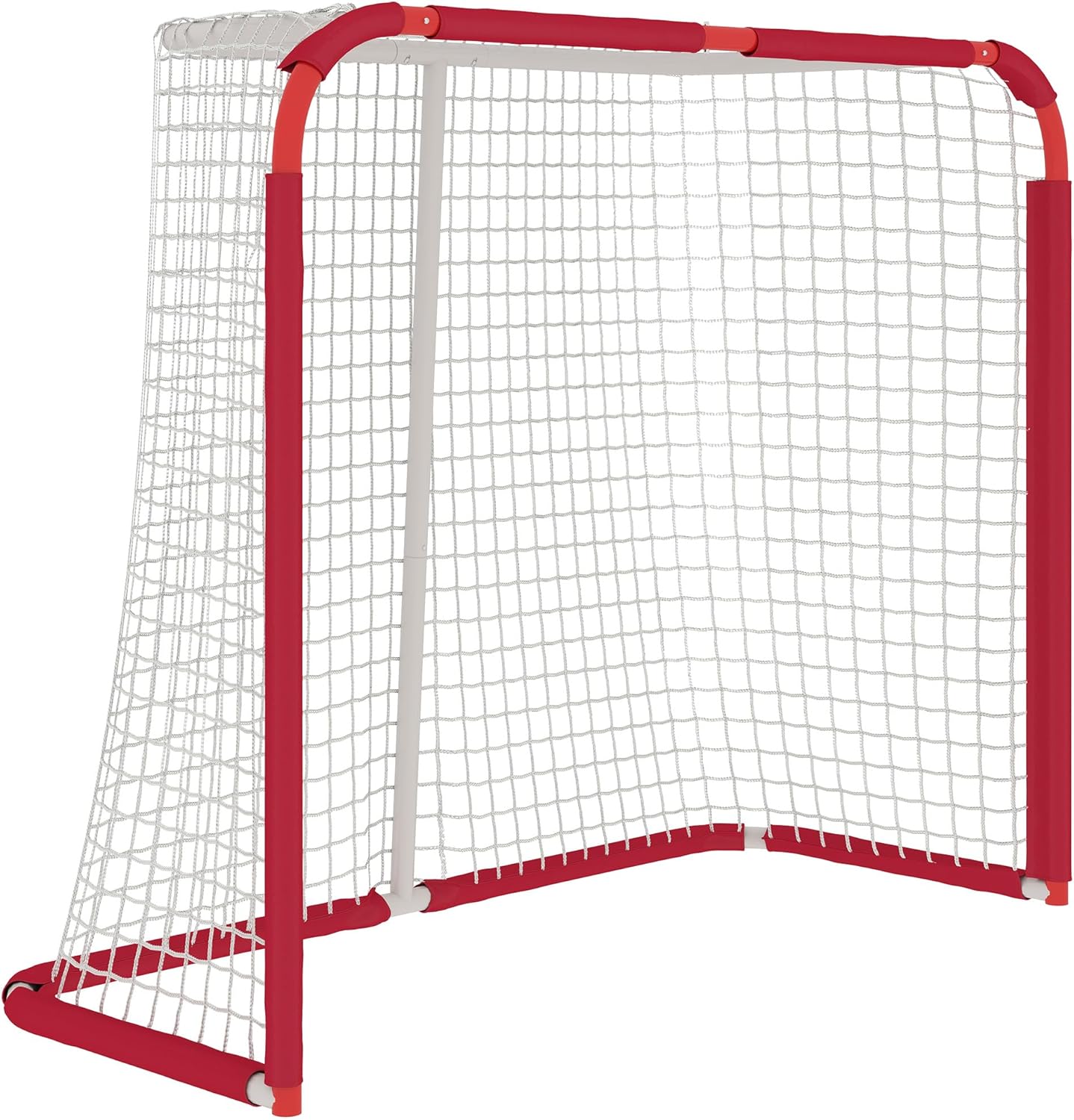 Soozier 6' x 4' Hockey Goal, Easy Set Up Hockey Net with Steel Frame, PE Mesh, Street Hockey Net, Lightweight & Portable, Indoor & Outdoor Training Equipment