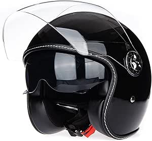 Open Face Motorcycle Helmet DOT Approved Half Casco Fit Men Women ATV Moped Scooter Helmets