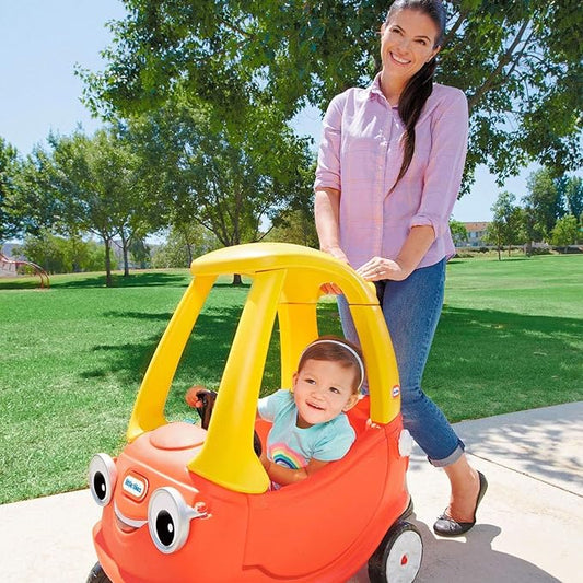 little tikes Cozy Coupe - Ride on for Kids with Real Working Horn, Clicking Ignition Switch, & Fuel Cap - for Kids 18+ Months