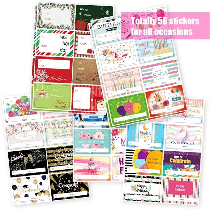 24 Packs Extra Large Gift Box Bulk with All-Occasions Stickers, 17x13x4 Inch Premium White Gift Boxes with Lids for Presents, T-shirt, Robe, Sweater Cardboard Boxes for Christmas, Birthday - Cajas Para Regalos