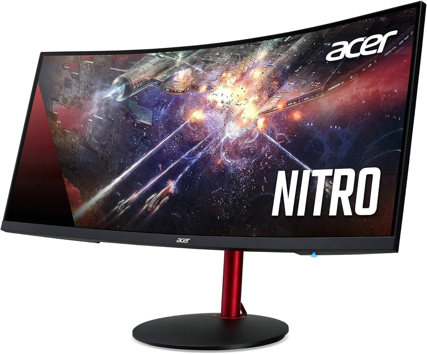 Acer Nitro XZ342CK Pbmiiphx 34" 1500R Curved WQHD (3440 x 1440) VA Gaming Monitor with AMD Radeon FREESYNC, VESA Certified DisplayHDR400, 95% sRGB, 144Hz, 1ms VRB (Display Port & 2 x HDMI 2.0 Ports)
