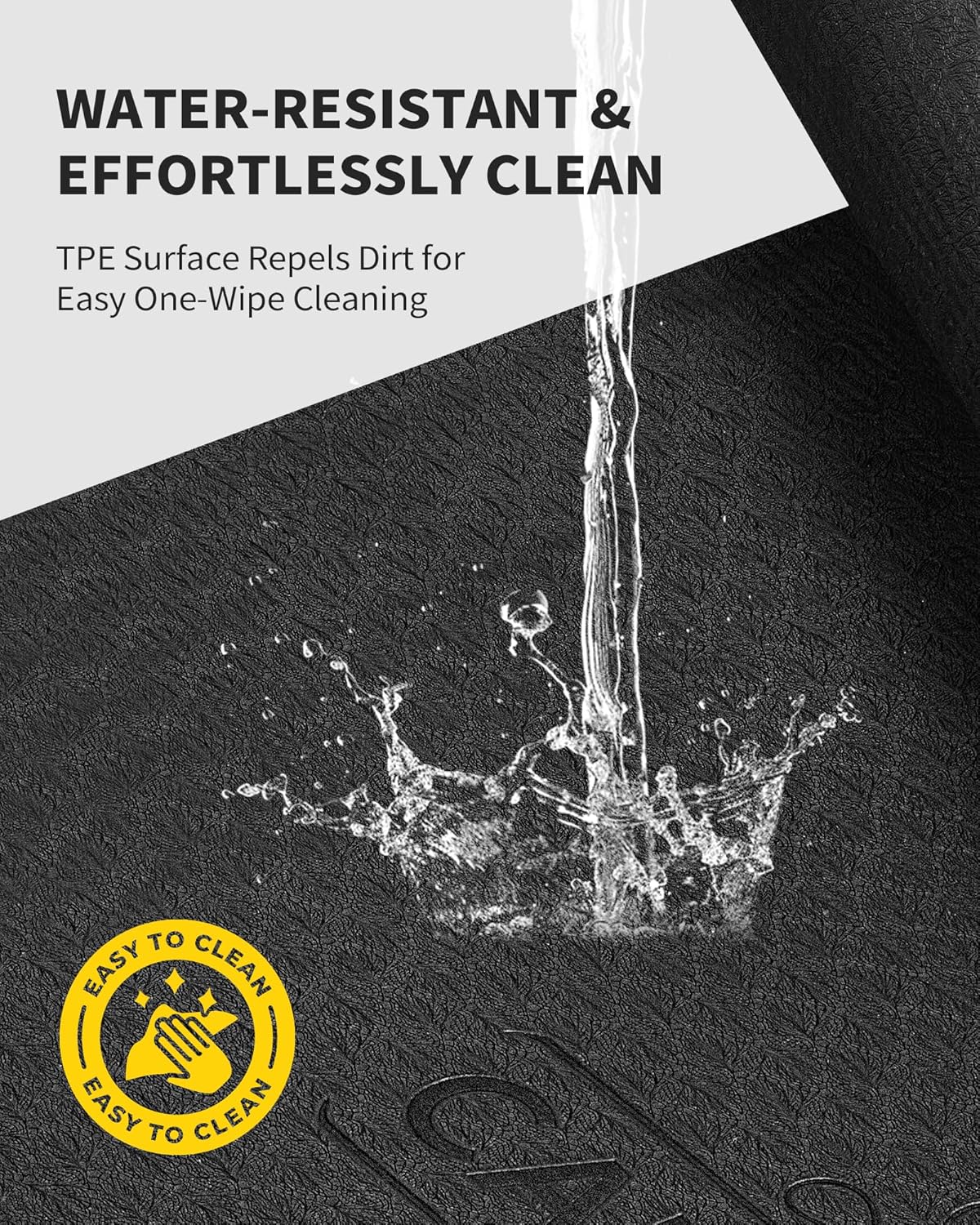 CAMBIVO Large Yoga Mat 183cm x 122cm Wide Exercise Mat & Large Workout Mat (6' x 4') , Yoga Mat Thick 1/4 &1/3 &2/5 &1/2 Exercise Mats for Yoga, Pilates, Stretching, Cardio Home Gym Floor, Non- Slip Anti Tear Eco-Friendly Yoga Mat (72”x 48”)