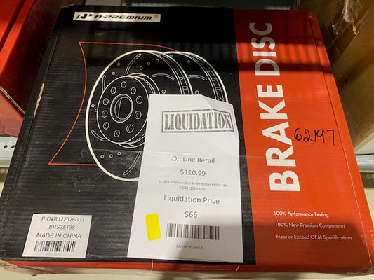 A-Premium Disc Brake Rotors BRS35138 P.O#R122326003