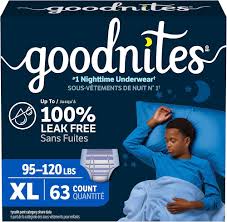 Goodnites Boys' Nighttime Bedwetting Underwear, Size Extra Large (95-120 lbs), 63 Ct (3 Packs of 21), Packaging May Vary 63509