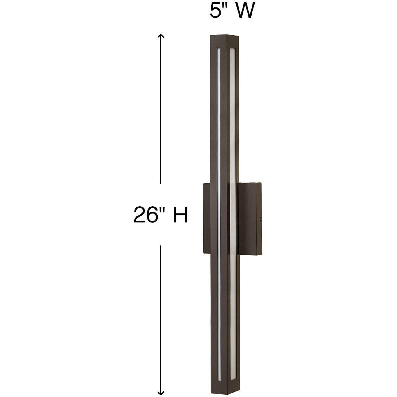 Hinkley Lighting - 12314BZ - Vue - 30W 2 LED Large Outdoor Wall Mount in Modern Style