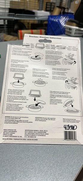 STUFFED BURGER PRESS