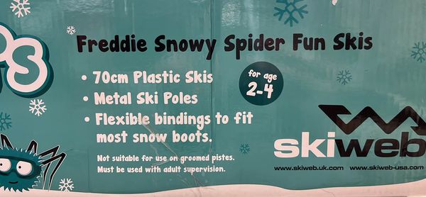 Kids Plastic Snow Skis & Poles