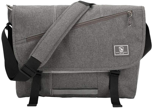 OIWAS Canvas Messenger Bag Pack - Leisure 15 14 Inch Laptop Shoulder Briefcase