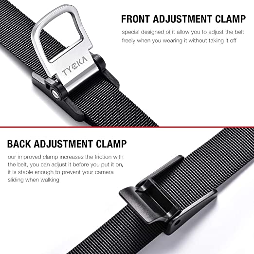 Tycka Camera Shoulder Neck Strap - Equipped with Quick Release Plate and Safety Tether
