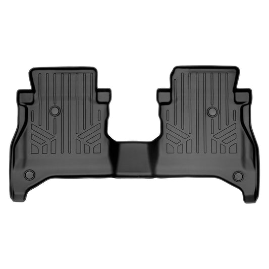 SMARTLINER Second Row Floor Mat Liners for 2020-2021 Jeep Gladiator With Non-Lockable Rear Underseat Storage