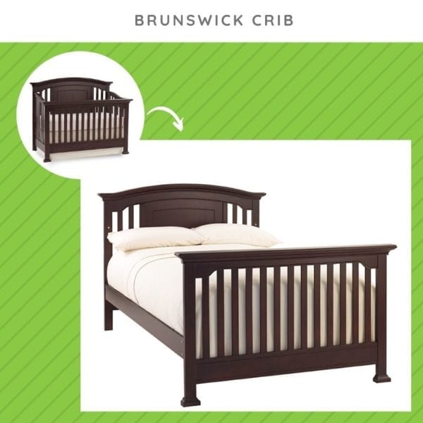 Kingsley Brunswick Crib Conversion Kit (Crib to Full) in Espresso