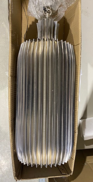 Crimp Inverted Pendant by Studio A Home, in SILVER