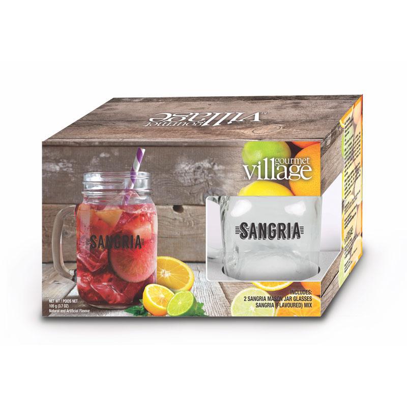 Gourmet du Village - Gift Set - Margarita Mix & Glasses / Sangria Mix and Glasses