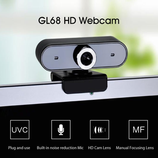 Docooler GL68 HD Webcam with HD Mic for Computer