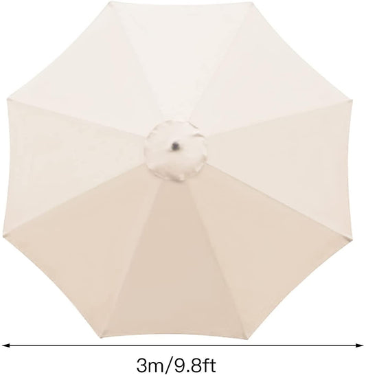 C80639 118inch(300cm) Waterproof Sunshade Beach Umbrella Fabric Cloth, Beige