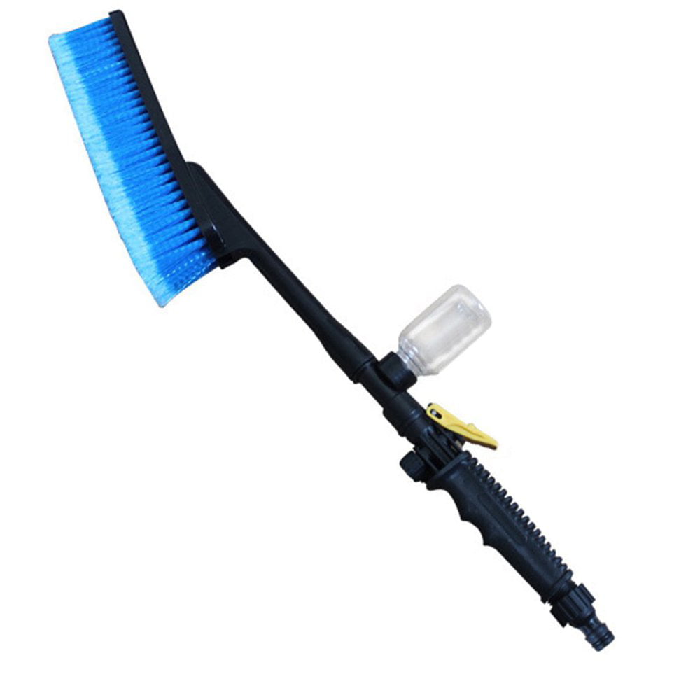 1pc Blue Car Wash Brush Auto Exterior Retractable Long