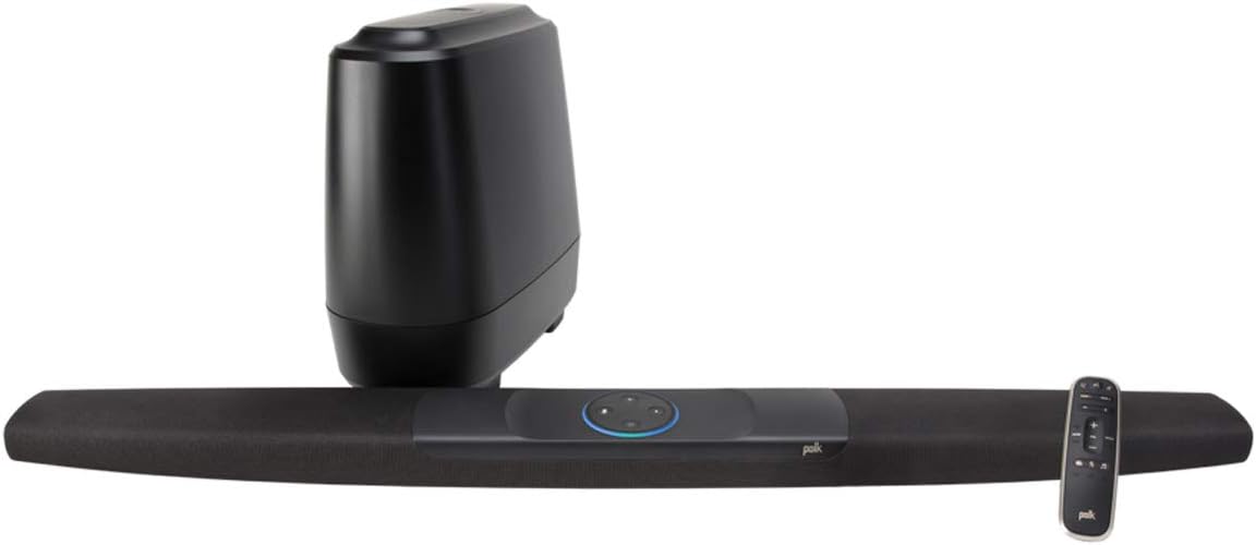 Polk Audio Command Sound Bar with Hands-Free  Alexa Voice Control Built-in, Black, Polk Command Sound Bar 63351