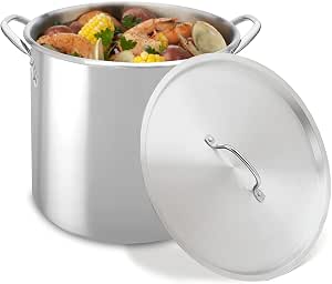 Stainless Steel Stock Pot, 20 Quart with Lid 63174