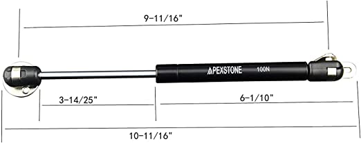 Apexstone 100N/22.5lb Gas Strut,Gas Spring,Lid Support,Lift Support,Lid Stay,Gas Props/Shocks