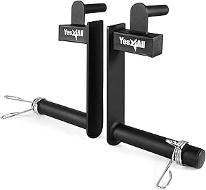 Yes4All Farmers Walk Handles. Set of 2 Farmer Walk Carry Handles with 660lbs Max Weight Capacity for Grip Strength & Body Building Workouts 63484