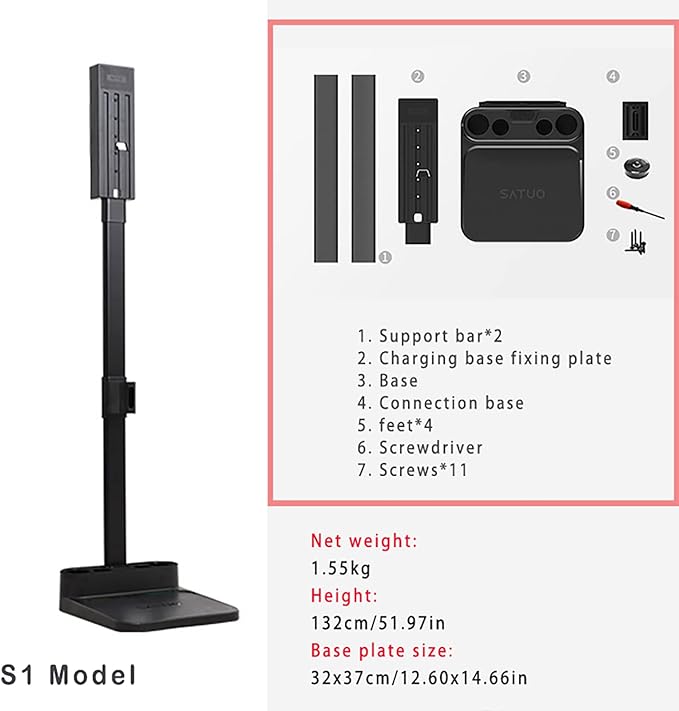 Vacuum Stand Holder for Dyson,Metal Storage Holder - Docking Station,V7 V8 V10 V11 V12 V15 Handheld Height Adjustable Cordless Vacuum Cleaners Accessories & Attachments