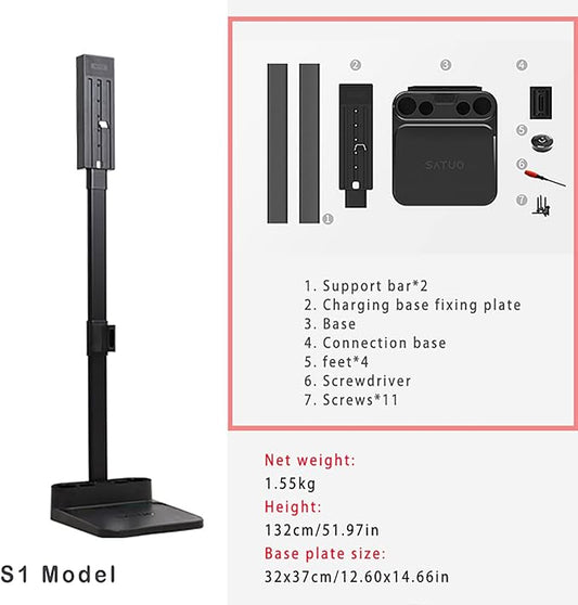 Vacuum Stand Holder for Dyson,Metal Storage Holder - Docking Station,V7 V8 V10 V11 V12 V15 Handheld Height Adjustable Cordless Vacuum Cleaners Accessories & Attachments