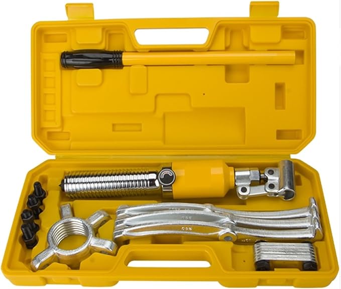 Hydraulic Crimper 5/10/15/20T Hydraulic Puller Hydraulic Gear Puller 3 Jaw Puller Set Hydraulic Bearing Puller Three Arm Bearing Removal Cylinder(YL-5T)