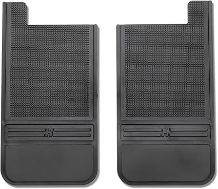 Husky Liners Universal MudDog Mud Flaps  Rubber Rear Mud Flaps - 12" w/o Weight - Black  55100, 12" X 22" 63298