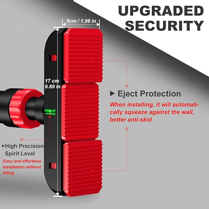 Door Pull Up Bar Doorway Strength Training Chin Up Bar from 69-92 cm (27.1in-36.2in) Workout Bar Equipment No Screws Home Gym