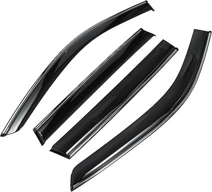 1 Set Window Deflectors for Honda CR-V 2023-2024 Side Window Vent Visors Black
