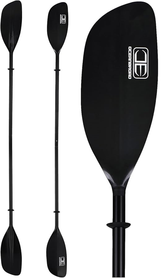 OCEANBROAD Kayak Paddle 86in/218cm Alloy Shaft 2-Piece Floatable Kayak Oar for Kayaking Canoeing Boating, 1 Paddle