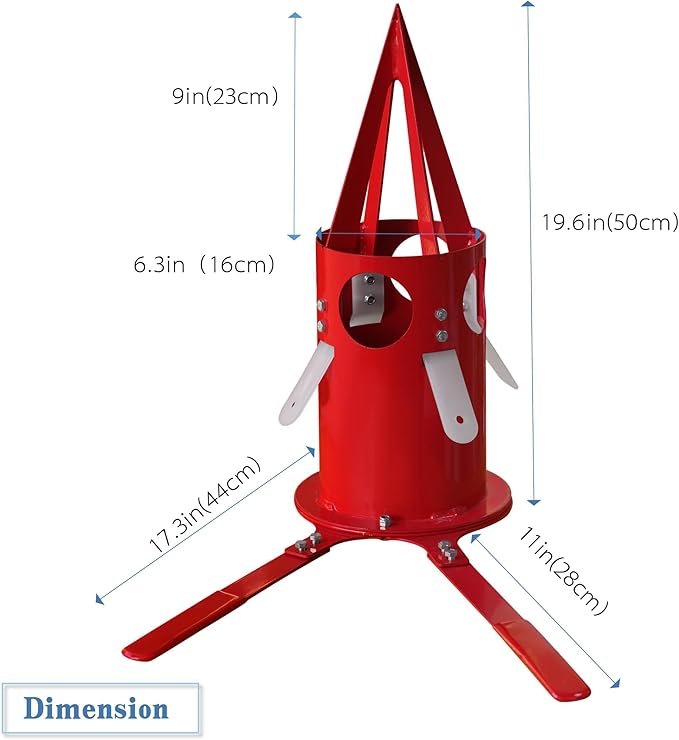 Big Bag Dispenser Bulk Bag Unloader, Dischargers for Farms Construction Industry (Red)