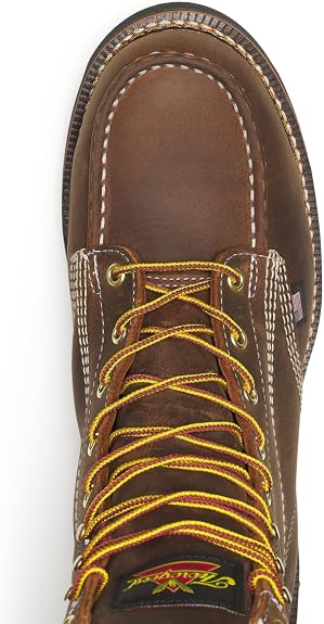 Thorogood unisex-adult American Heritage Wedge Safety Toe American Heritage – 8″ Trail Crazyhorse Safety Toe – Moc Toe Maxwear Wedge™