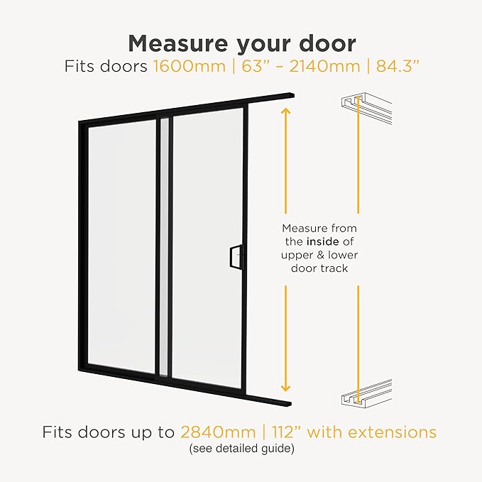 Hakuna Pets Mesh Patio Pet Door, Tool-Free Sliding Door Insert, Rental Safe Aluminium Frame, Fiberglass Insect Screen, UV Resistant Flap, Fits Sliding Doors up to 84.25" (Black, Medium)