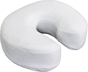 EARTHLITE Massage Face Cradle Cushion Memory Foam - Massage Table & Massage Chair Headrest Pillow w/Washable Fleece Cover 63152