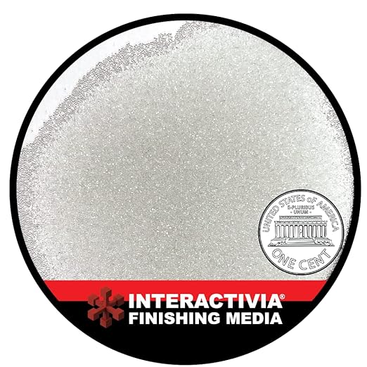 #5 Glass Beads - 8 lb or 3.6 kg - Blasting Abrasive Media (Coarse to Medium) 40-50 Mesh or Grit - Spec No 5 for Blast Cabinets Or Sand Blasting Guns - Large Beads for Peening and Finishing