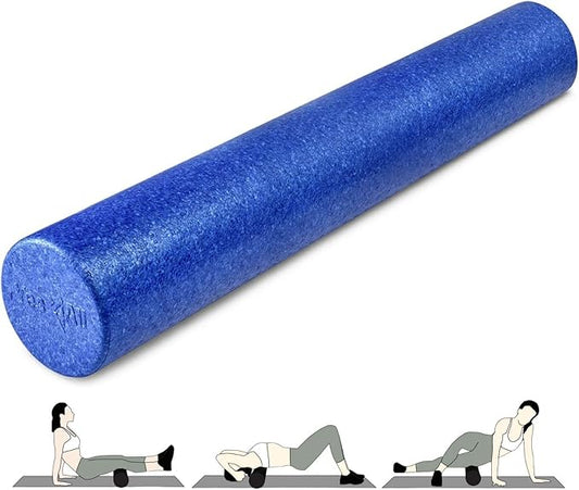Yes4All High-Density EPP Round Back Roller Foam, Foam Roller for Yoga, Pilates & Stretching - 35 inch 63268